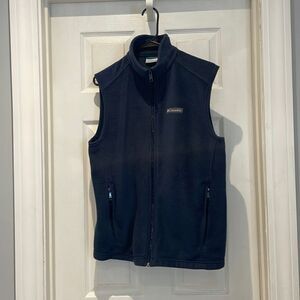 Columbia fleece full zip vest SZ small